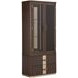 Westminster Row Medium Espresso 2 Door Display Cabinet