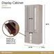 West Kensington Medium Espresso 2 Door Display Cabinet