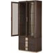 Westminster Row Medium Espresso 2 Door Display Cabinet