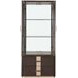 Westminster Row Medium Espresso 2 Door Display Cabinet