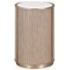 West Kensington Sea Salt Caramel Round Chairside Table