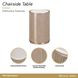 West Kensington Sea Salt Caramel Round Chairside Table