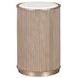 West Kensington Sea Salt Caramel Round Chairside Table