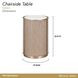 West Kensington Sea Salt Caramel Round Chairside Table