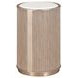 West Kensington Sea Salt Caramel Round Chairside Table