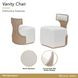 West Kensington Buff and Sea Salt Caramel Upholstered Vanity Chair