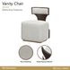 West Kensington Buff and Medium Espresso Upholstered Vanity Chair