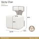 West Kensington Buff and Medium Espresso Upholstered Vanity Chair