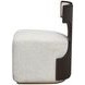 Westminster Row Buff and Medium Espresso Upholstered Vanity Chair