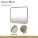 West Kensington Sea Salt Caramel Rectangular Dresser Mirror