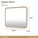 West Kensington Sea Salt Caramel Rectangular Dresser Mirror