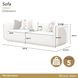 West Kensington Buff and Sea Salt Caramel Sofa