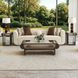 West Kensington Buff and Medium Espresso 100" Sofa