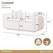 West Kensington Buff and Sea Salt Caramel 69" Loveseat