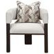 West Kensington Buff and Medium Espresso Upholstered Accent Chair