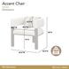 West Kensington Buff and Medium Espresso Upholstered Accent Chair