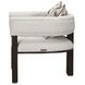 West Kensington Buff and Medium Espresso Upholstered Accent Chair