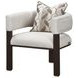 West Kensington Buff and Medium Espresso Upholstered Accent Chair
