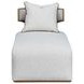 West Kensington Buff and Sea Salt Caramel 73" Chaise