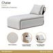 West Kensington Buff and Sea Salt Caramel 73" Chaise
