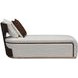 Westminster Row Buff and Medium Espresso 73" Chaise
