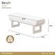 West Kensington Cream Puff and Sea Salt Caramel Bed Bench