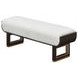 Westminster Row Cream Puff and Medium Espresso Bed Bench