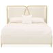 Scotts Square Cornsilk Queen Upholstered Panel Bed with USB Charging
