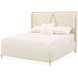 Scotts Square Cornsilk Queen Upholstered Panel Bed with USB Charging