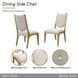 Scotts Square Cornsilk Upholstered Dining Side Chair Set of 2