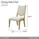 Scotts Square Cornsilk Upholstered Dining Side Chair Set of 2