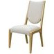 Scotts Square Cornsilk Upholstered Dining Side Chair Set of 2