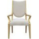Scotts Square Cornsilk Upholstered Dining Arm Chair