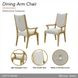 Scotts Square Cornsilk Upholstered Dining Arm Chair