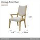 Scotts Square Cornsilk Upholstered Dining Arm Chair