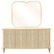 Scotts Square Light Champagne 4 Door Sideboard with Wall Mirror