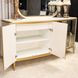 Scotts Square Light Champagne 4 Door Sideboard with Wall Mirror