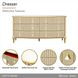 Scotts Square Light Champagne 6 Drawer Dresser with LED
