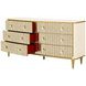 Scotts Square Cornsilk Upholstered Panel Bedroom Set
