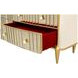 Scotts Square Light Champagne 6 Drawer Dresser with LED