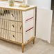 Scotts Square Light Champagne 6 Drawer Dresser with Mirror and LED