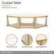 Scotts Square Light Champagne Oval Cocktail Table