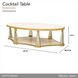 Scotts Square Light Champagne Oval Cocktail Table