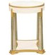 Scotts Square Light Champagne Oval End Table