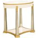 Scotts Square Light Champagne Oval End Table