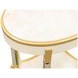 Scotts Square Light Champagne Oval End Table