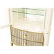 Scotts Square Light Champagne 2 Door Display Cabinet