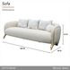 Scotts Square Cornsilk 100" Sofa