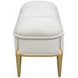 Scotts Square Cornsilk Upholstered 56" Accent Bench