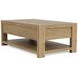Davie Pale Oak Rectangular Cocktail Table